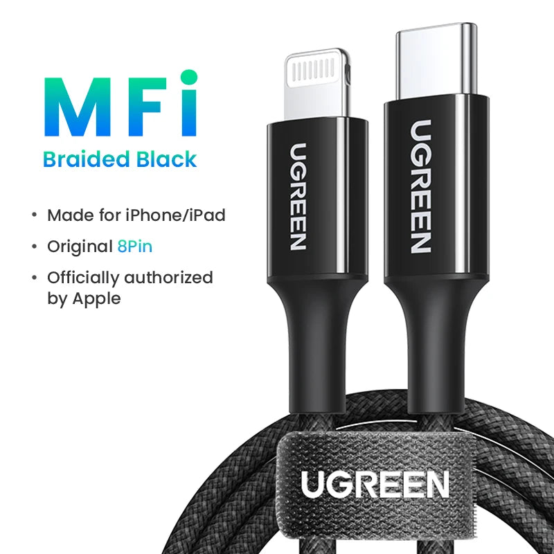 UGREEN 20W PD USB Type C to Lightning Cable - Supersell 