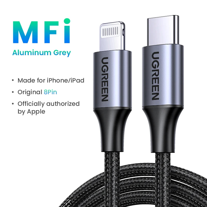 UGREEN 20W PD USB Type C to Lightning Cable - Supersell 