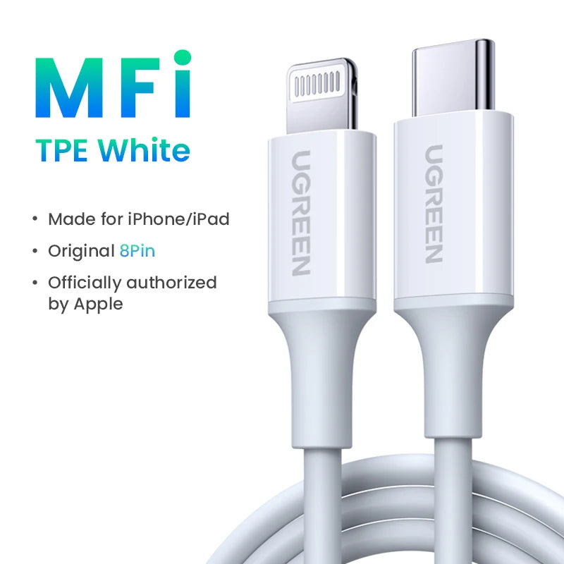 UGREEN 20W PD USB Type C to Lightning Cable - Supersell 