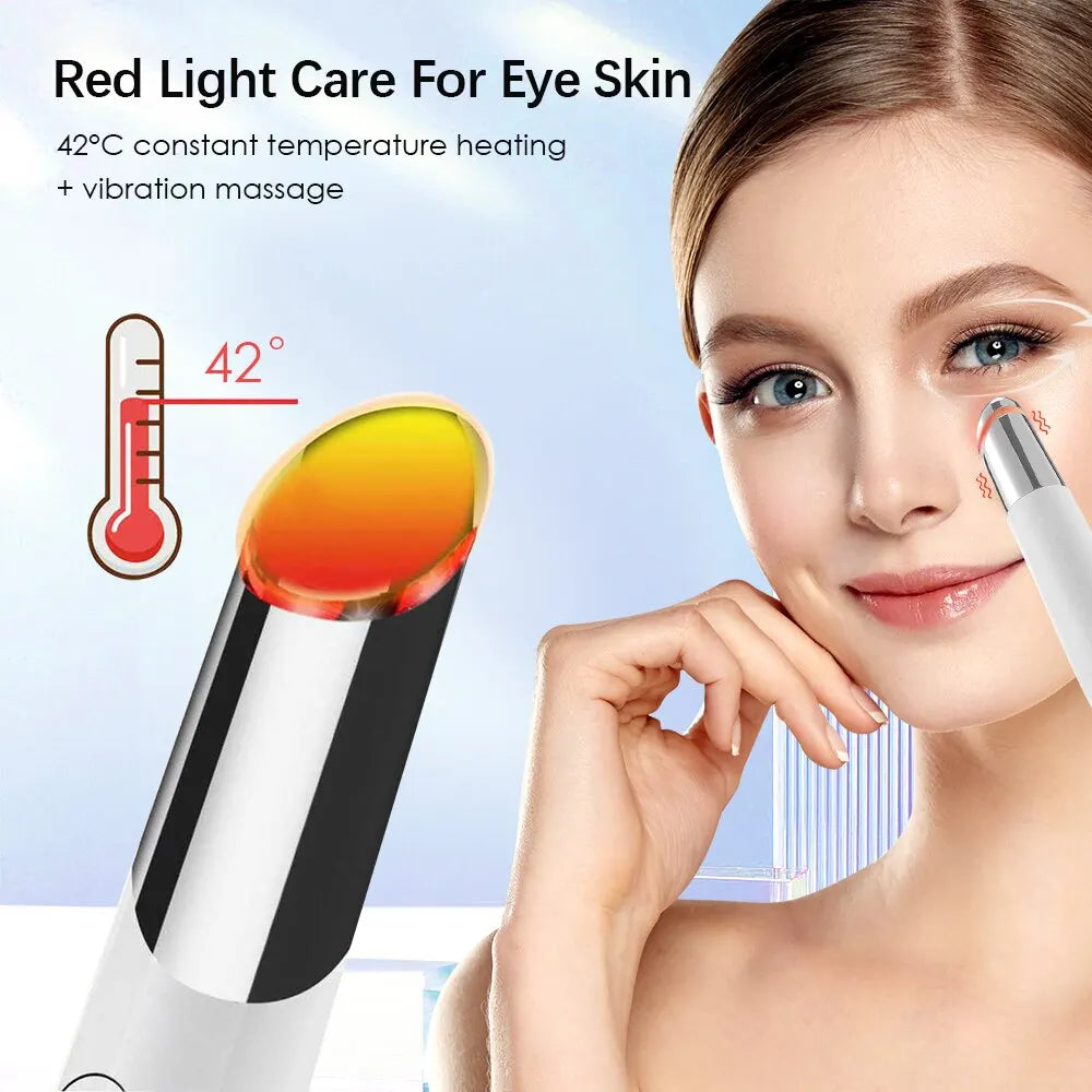 Eye Massager Constant Temperature Heating Vibration Massage Lighten Dark Circles and Eyes Bags Eye Skin Care - Supersell