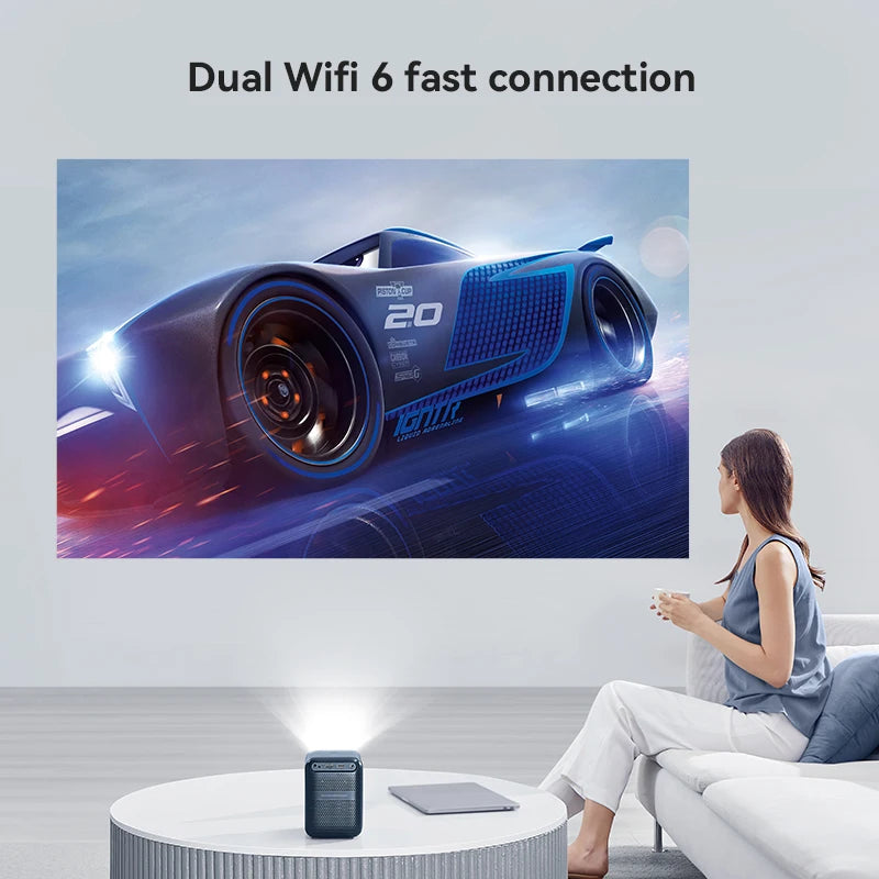 WANBO NEW T2 Max Projector 1080p Full Hd Android 9.0 Mini Wifi Auto Focus 450Ansi Portable Projector HIFI Sound Home Outdoor - Supersell