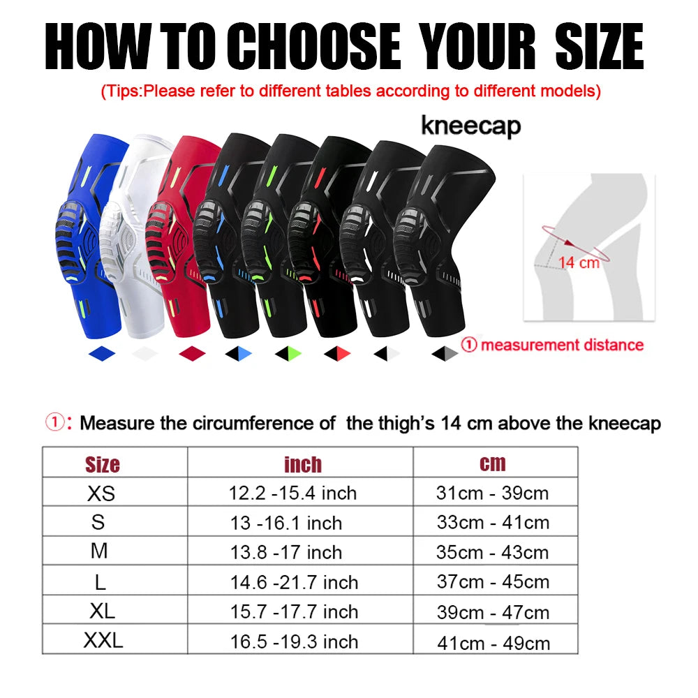 Knee Brace Compression Support Shockproof Knee Pads Sleeve for Running Arthritis Joint Pain Relief Men Women - Supersell 