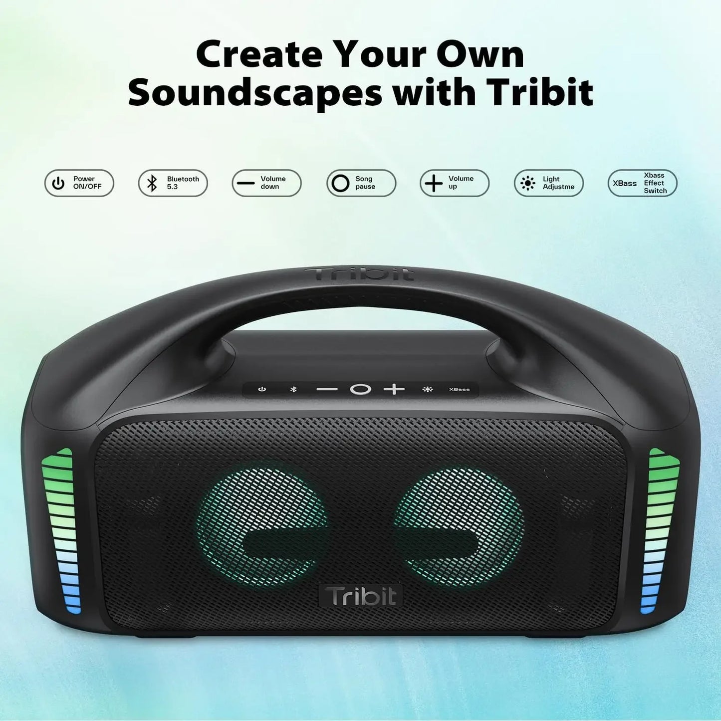 Tribit Portable Bluetooth Speaker 90W StormBox Blast Outdoor Wireless Speaker IPX7 Waterproof Party Camping Speaker 30H Playtime - Supersell 