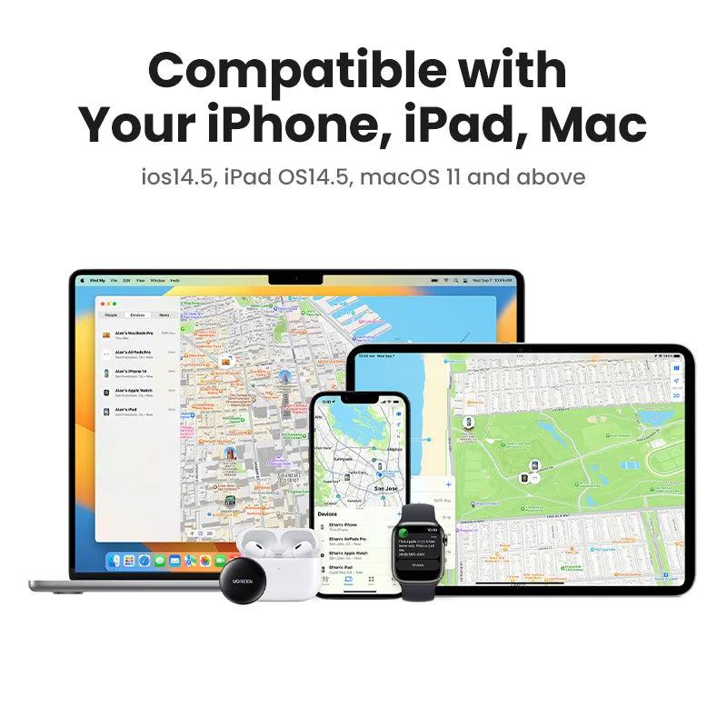 UGREEN Finder Security SmartTrack Link Smart Tag with Apple Find My - Supersell 