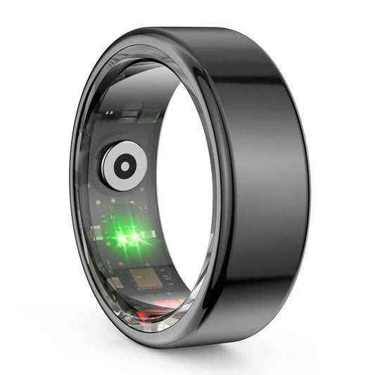 COLMI R02 Smart Ring Military Grade Titanium Steel Shell Health Monitoring IP68 & 3ATM Waterproof Multi-sport Modes - Supersell