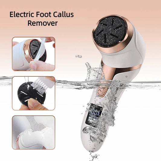 Electronic Foot Files Portable Electric Foot Callus Remover Foot Care Tool for Dead Hard Skin Rechargeable Pedicure Tools - Supersell