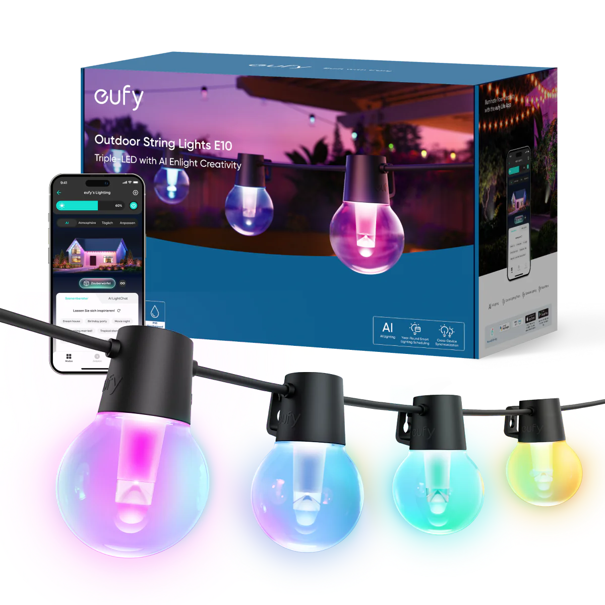 eufy Outdoor String Lights E10 - Supersell 